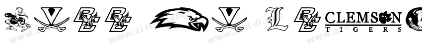 NCAA BC Eagles UA字体转换